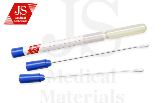 Аплікатор з бавовн.кінців.у трансп. пробір.Металевий стрижень серед. Amies JS №1